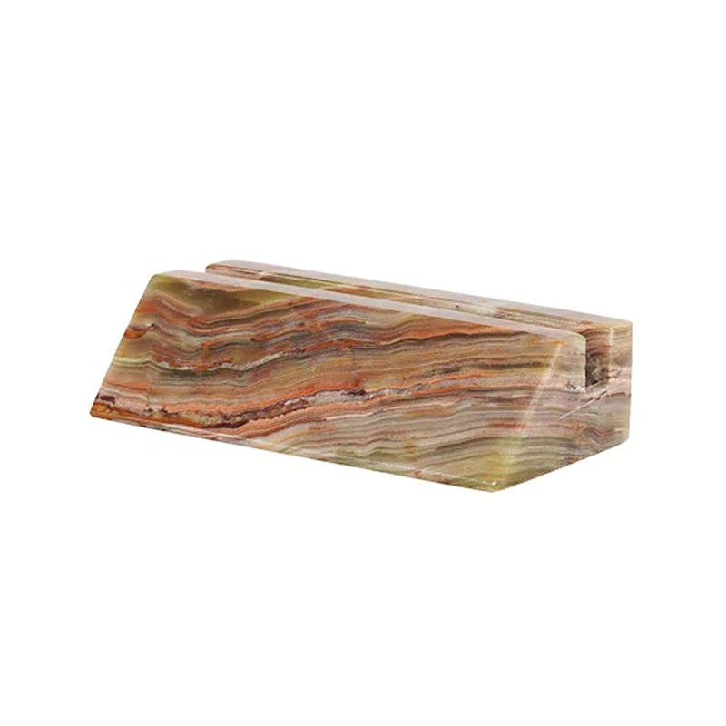 Handmade Marble Paperweight Card Holder (Available in 3 Colors)