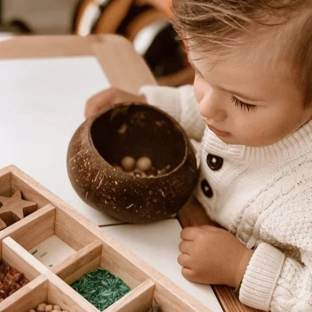 Handmade Recycled Coconut Sensory Box