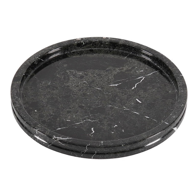 Handmade Round Marble Serving Tray (Available in 4 Colors)