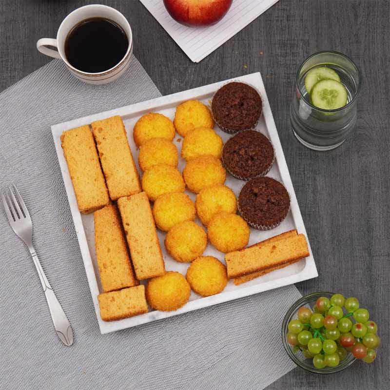 Handmade Square Marble Serving Tray (Available in 2 Colors)