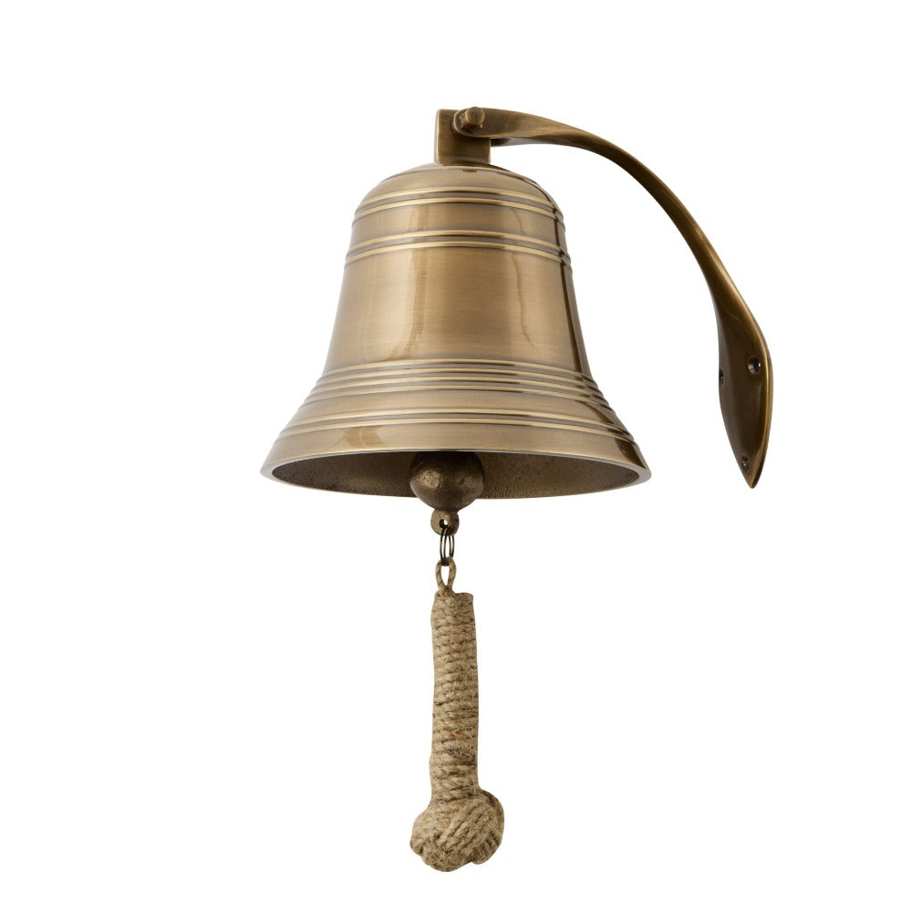 15cms Handmade Wall Mount Brass Bell