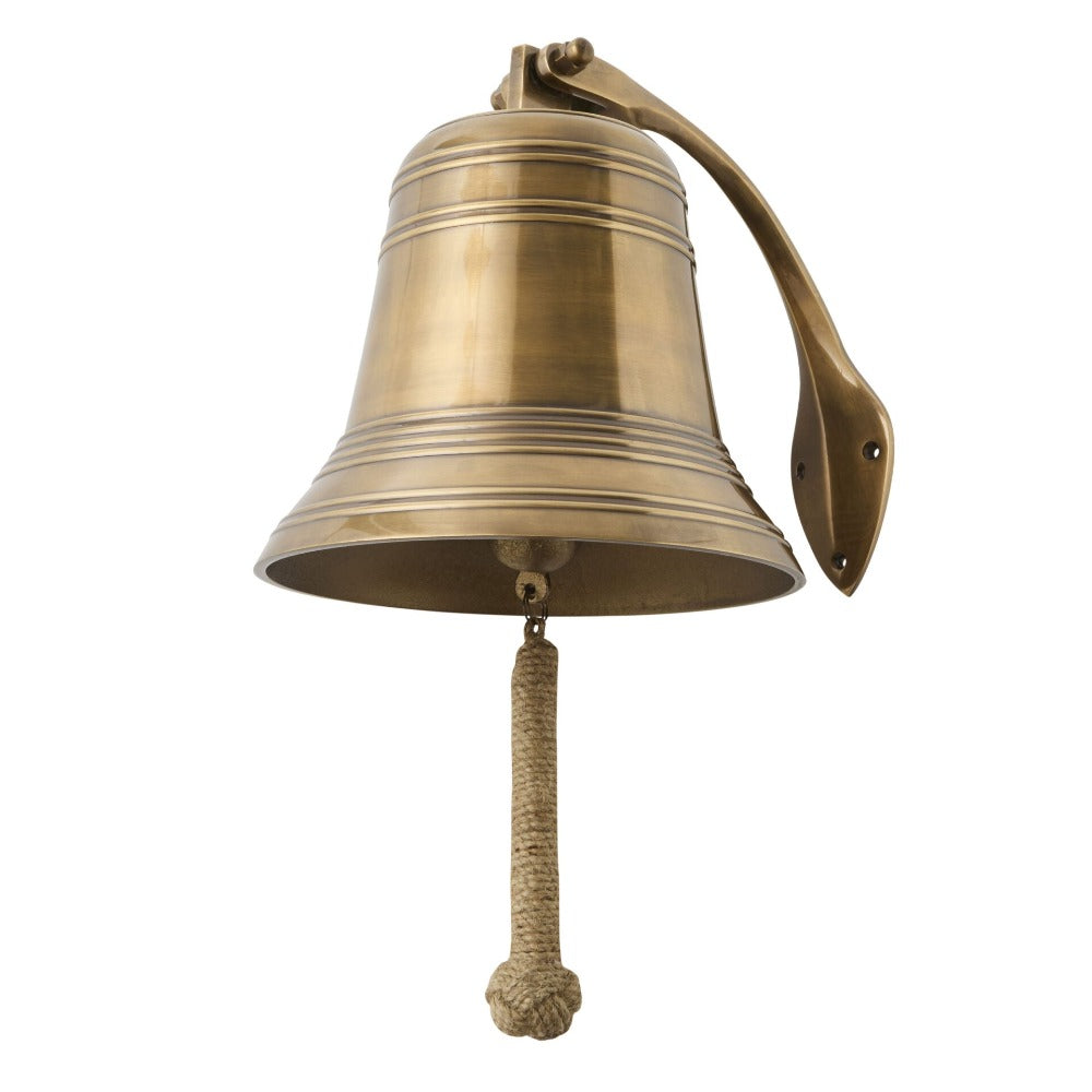 23cms Handmade Wall Mount Brass Bell