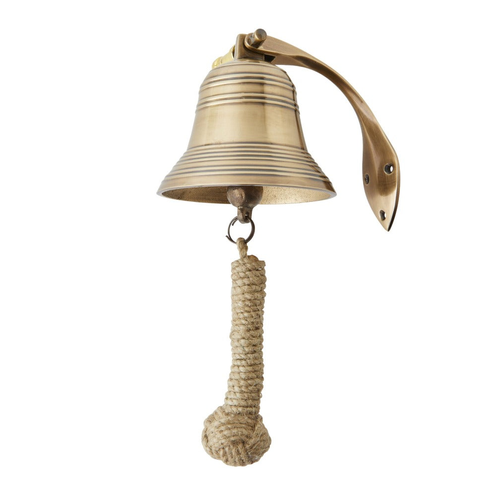 10cms Handmade Wall Mount Brass Bell