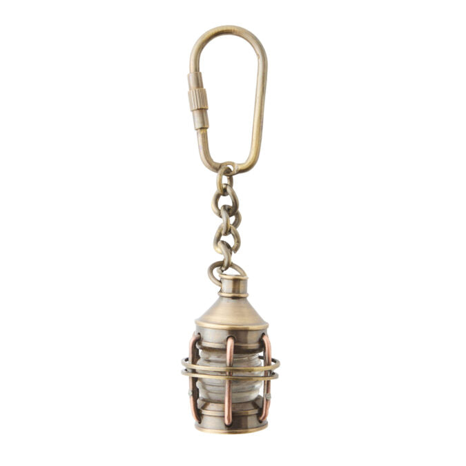 Handy and Portable Lantern Brass Keyring