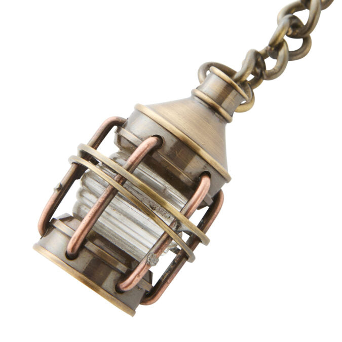 Handy and Portable Lantern Brass Keyring