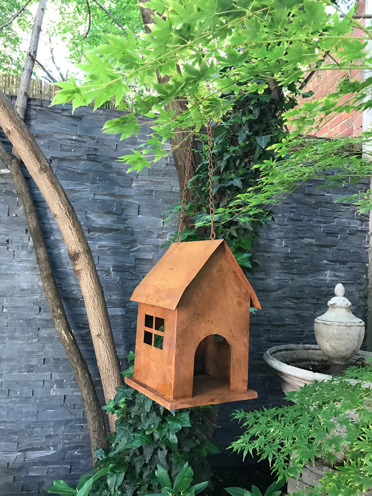 Hanging Metal Bird House - 34cms