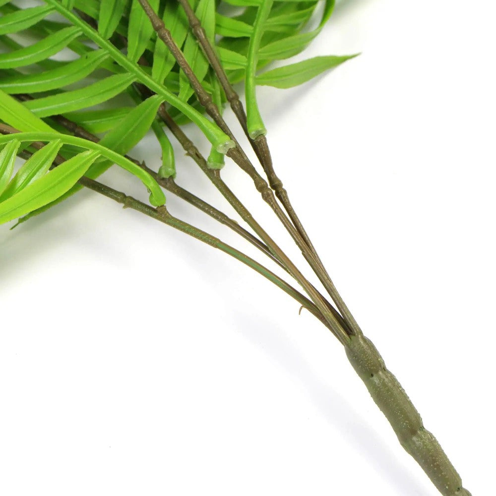 Hanging UV Resistant Fresh Green Bamboo Leaf 80cms