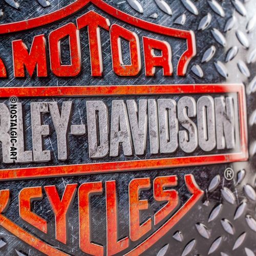 Harley-Davidson Diamond Plate - Small Sign Board 15 x 20cm