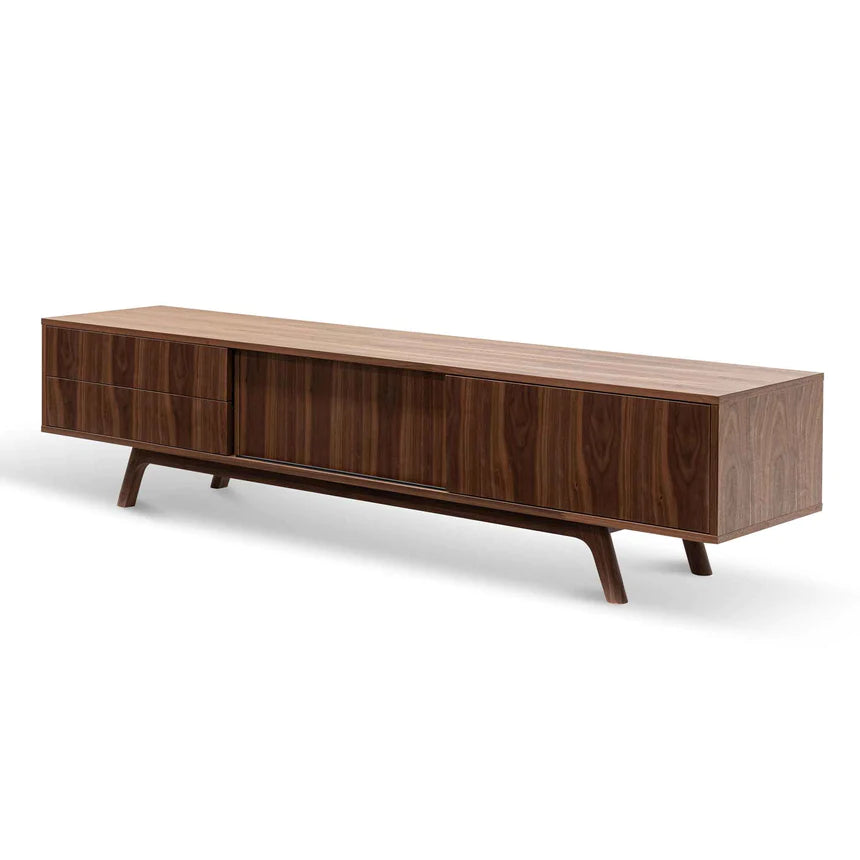 Harmony Media Wall TV Unit 210cms - Walnut