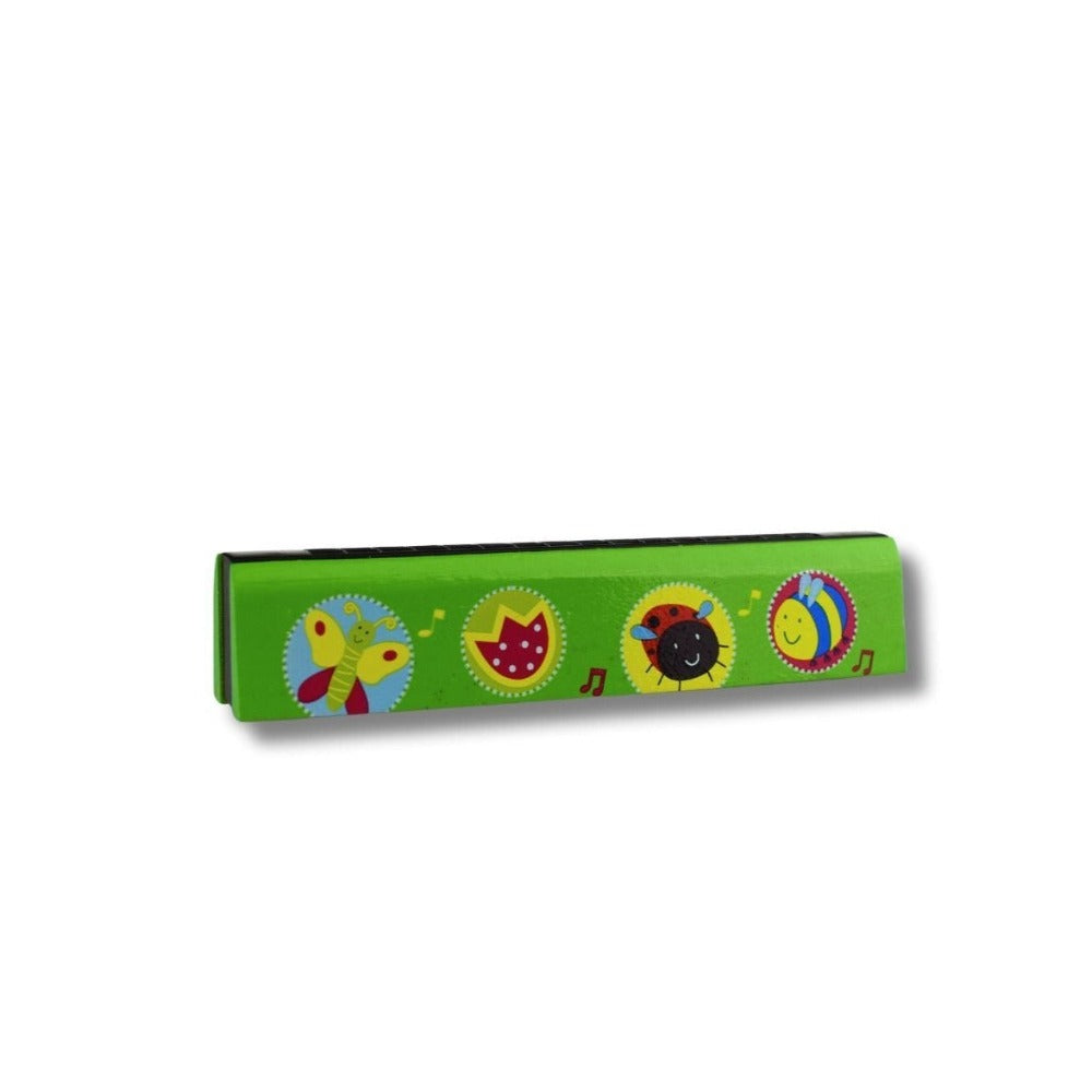 Harmony Wood Mixed Pattern Harmonica (Set At Random)
