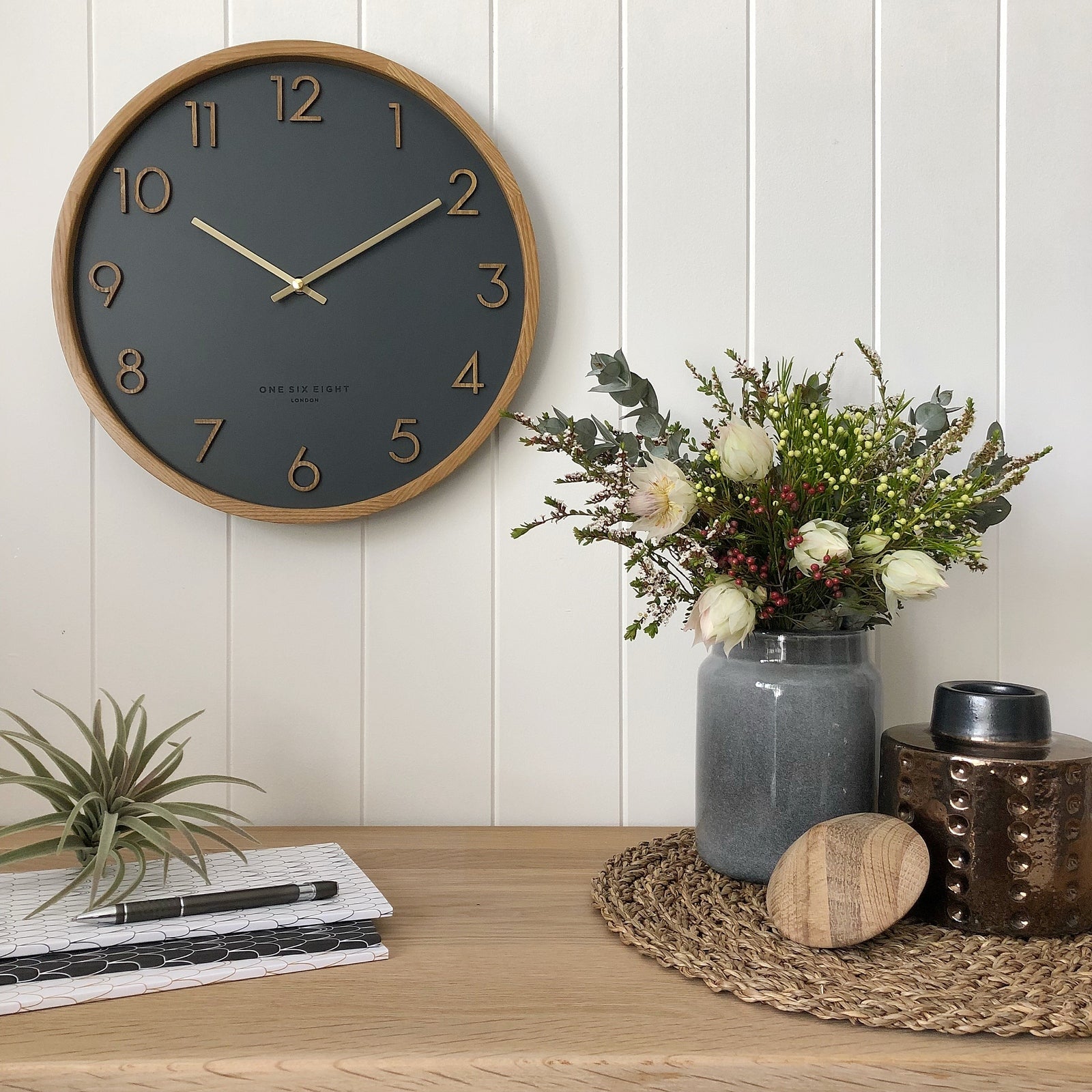 Harmony in Motion Wall Clock 35cms  (Available in 2 colors)