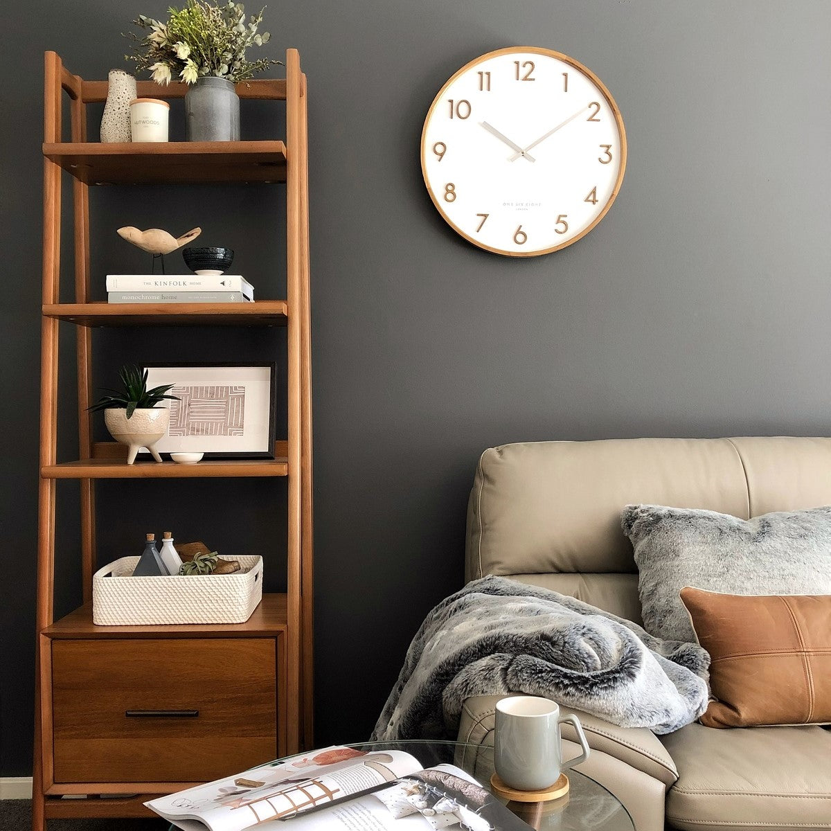 Harmony in Motion Wall Clock 35cms  (Available in 2 colors)