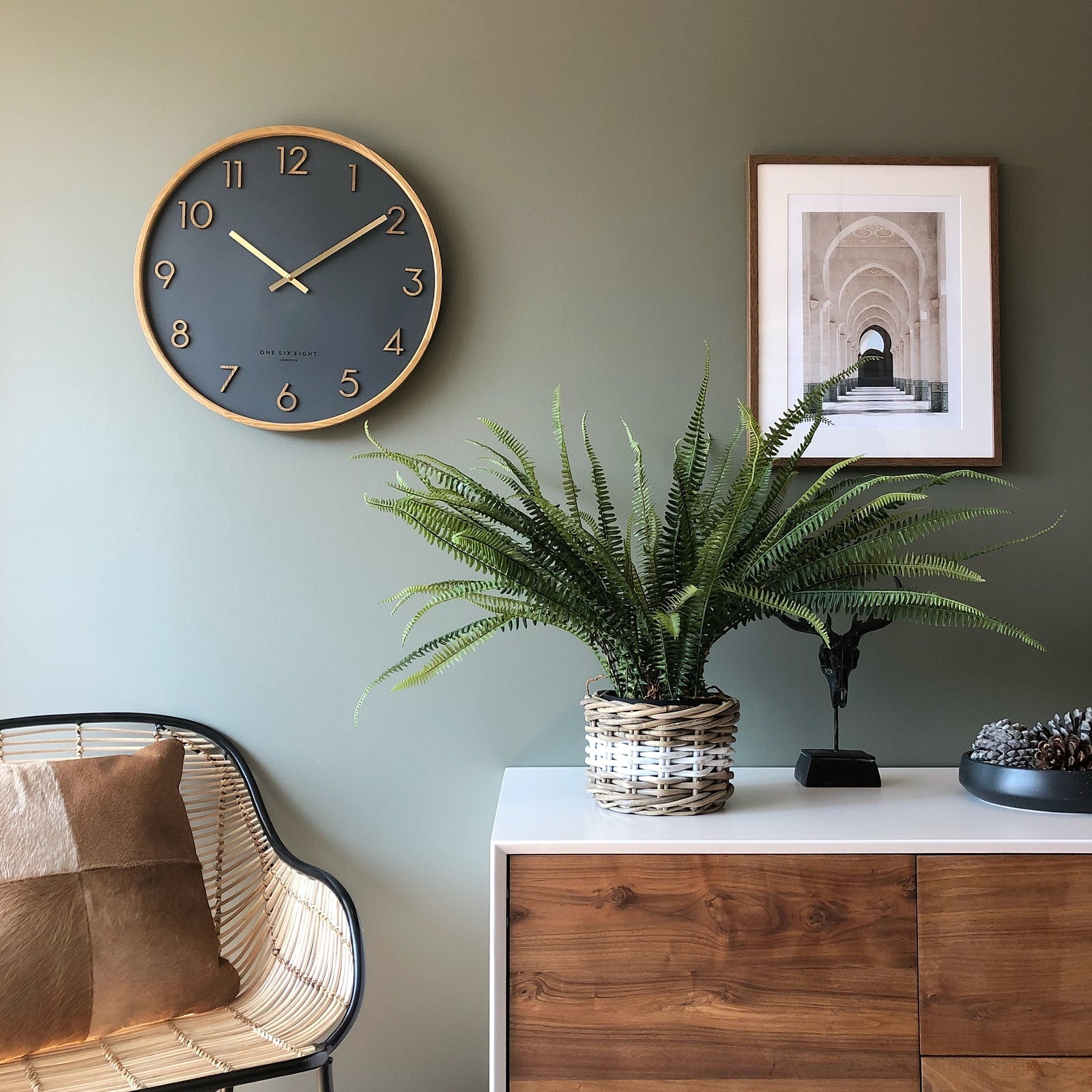Harmony in Motion Wall Clock 35cms  (Available in 2 colors)