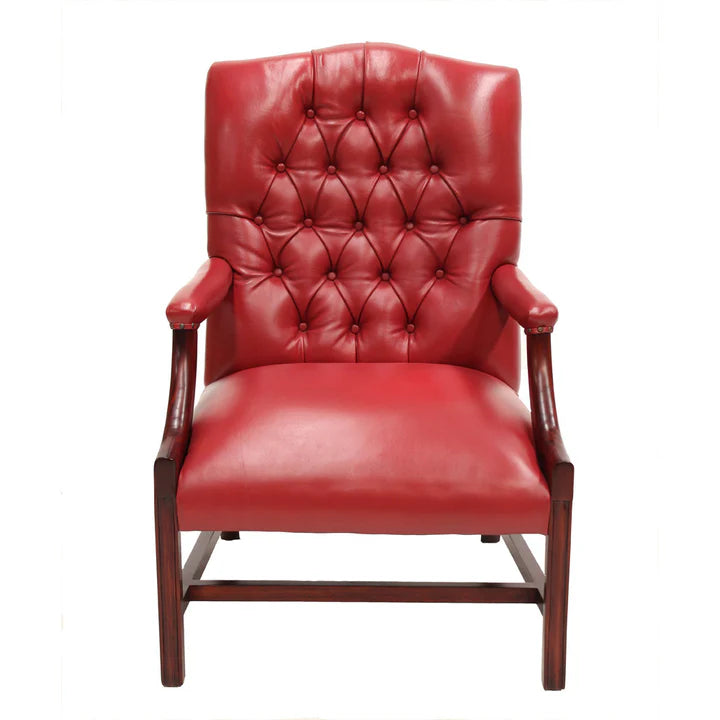 Heritage Gainsborough Wooden Armchair - Red & Rose Mahogany