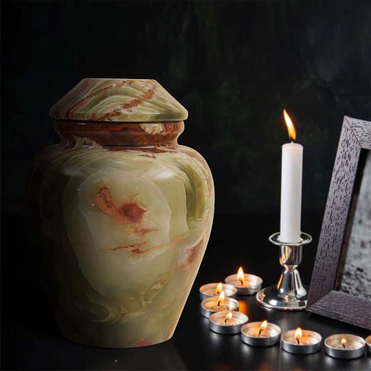 Heritage Handcrafted Style Urn 20cms - Green