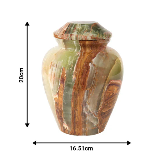 Heritage Handcrafted Style Urn 20cms - Green
