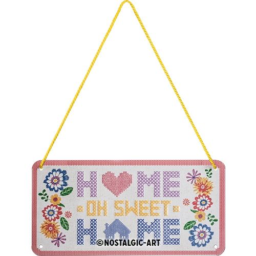 Home Sweet Home - Nostalgic-Art Hanging Sign - 10 x 20cm