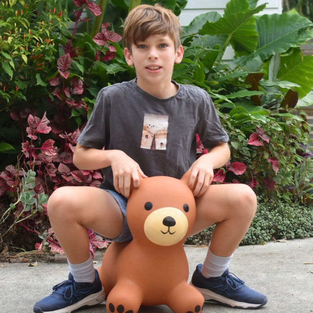 Inflatable Outdoor Bouncy Rider - Hugger The Bear