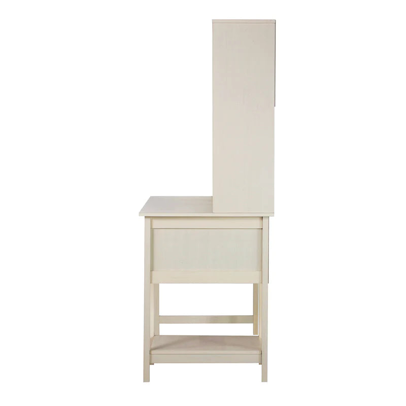 Hutch Table in Antique White for Seamless Organization