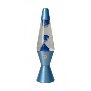 Hypnotic Glow Electric Lava Lamp - Metallic Blue/Clear