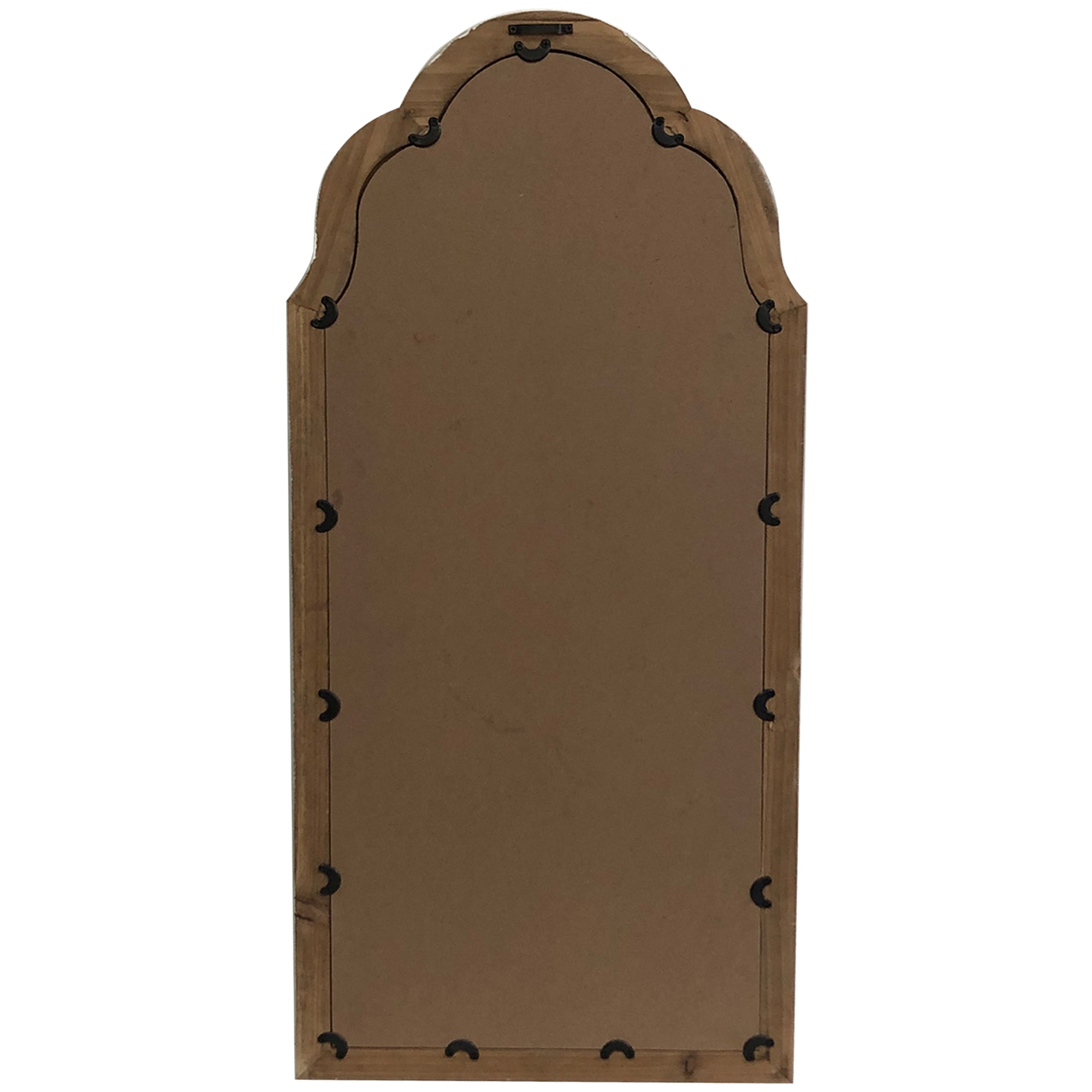 Iconic Classic Wood-Frame Wall Mirror 93cms