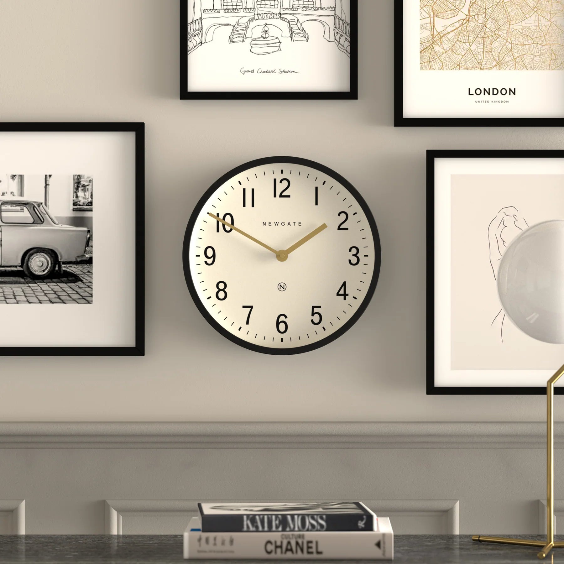 Iconic Design Newgate Master Wall Clock - Available in 2 Colors