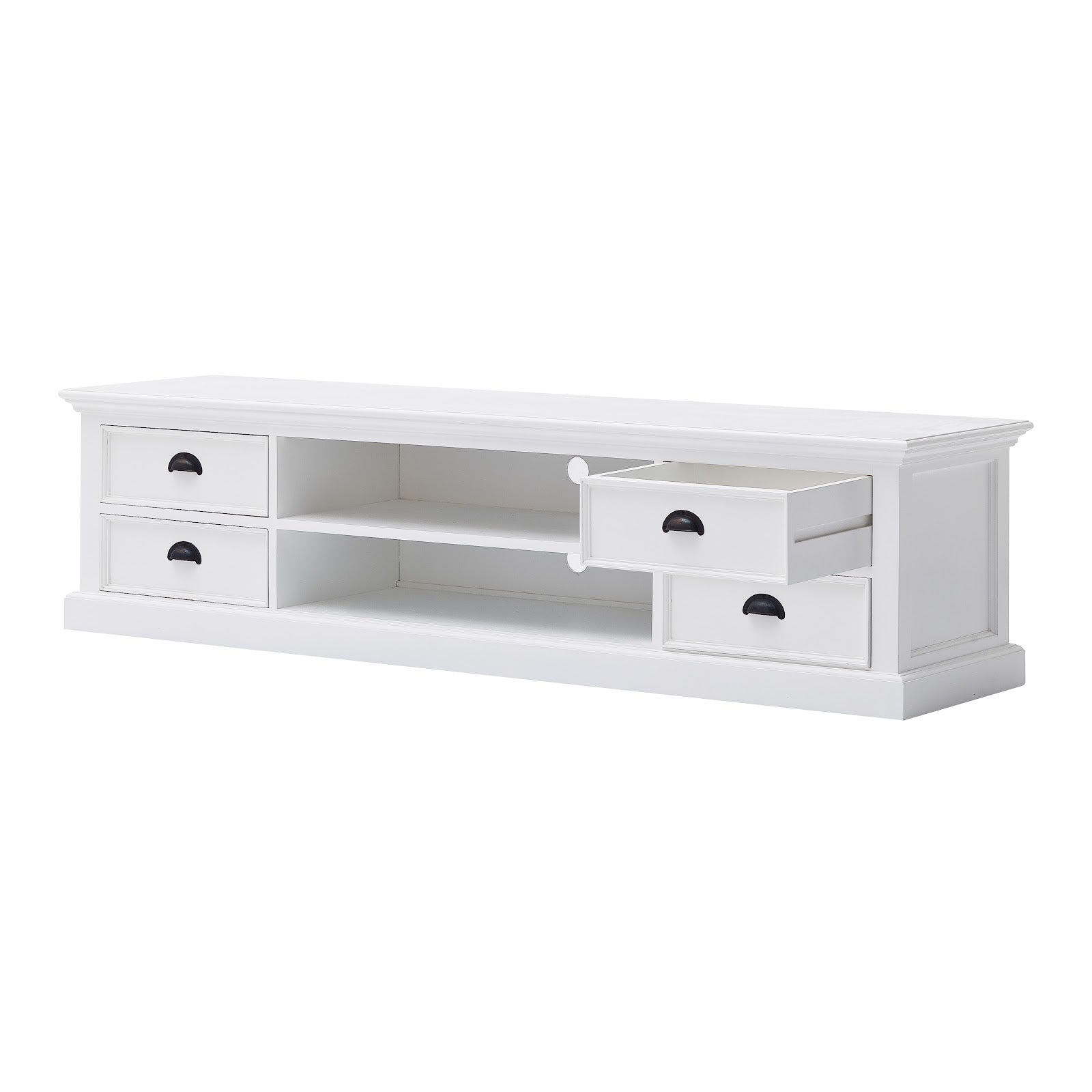 Iconic Entertainment Unit 180cms 4 Drawers White