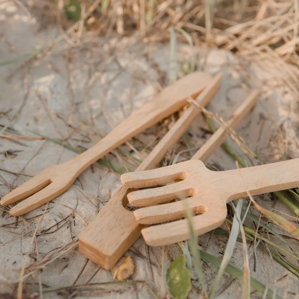 Imaginative Kids Wooden BBQ Accessories Playset