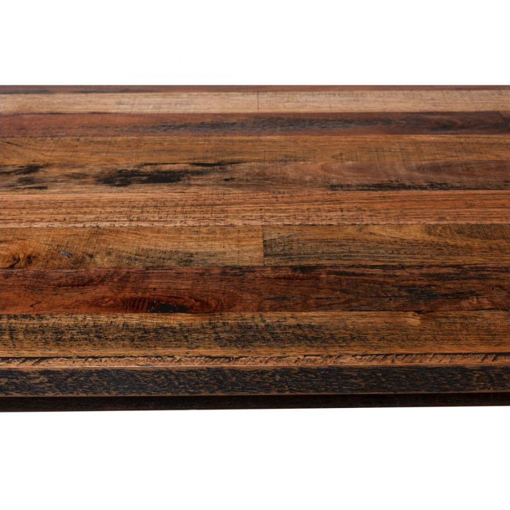 Industrial Reclaimed Wooden Dining Table 1.5M - Staggered Grain Finish