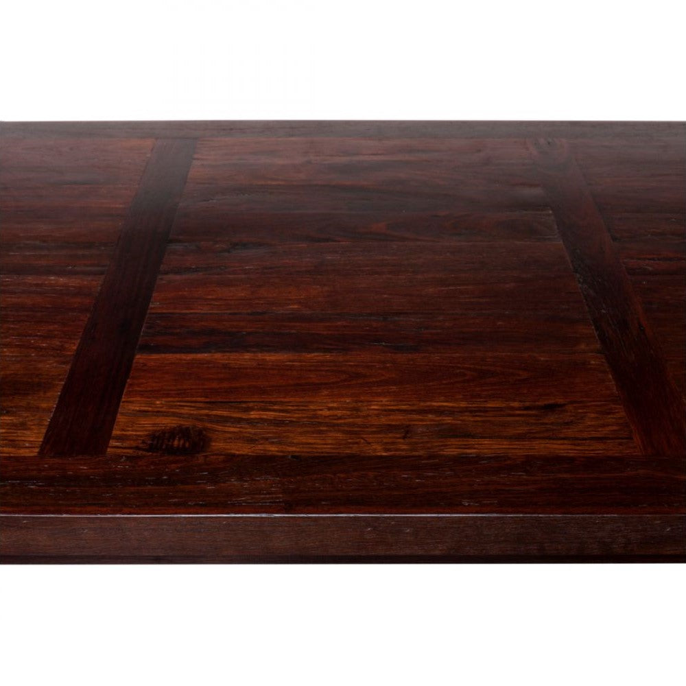 Industrial Reclaimed Wooden Dining Table 1.8M - Walnut Finish