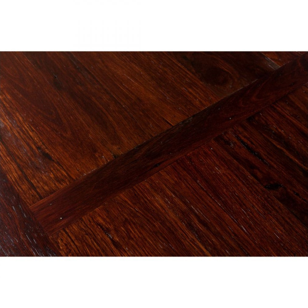 Industrial Reclaimed Wooden Dining Table 1.8M - Walnut Finish