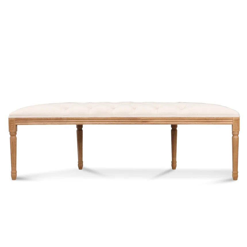 Industrial Wooden Dining Bench 148cms - Beige
