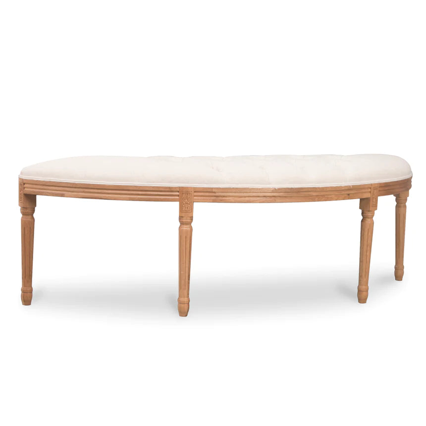 Industrial Wooden Dining Bench 148cms - Beige