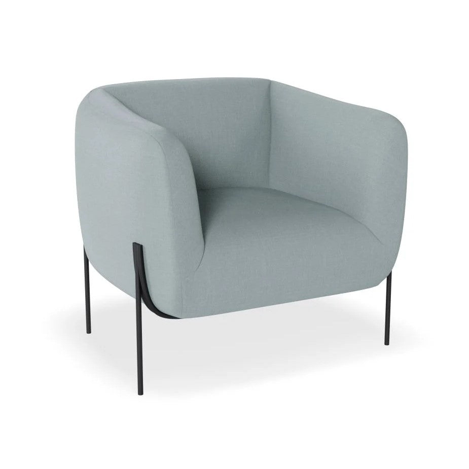 Intimate Solo Blue Single Seater Sofa (Available in 3 Frame Colors)