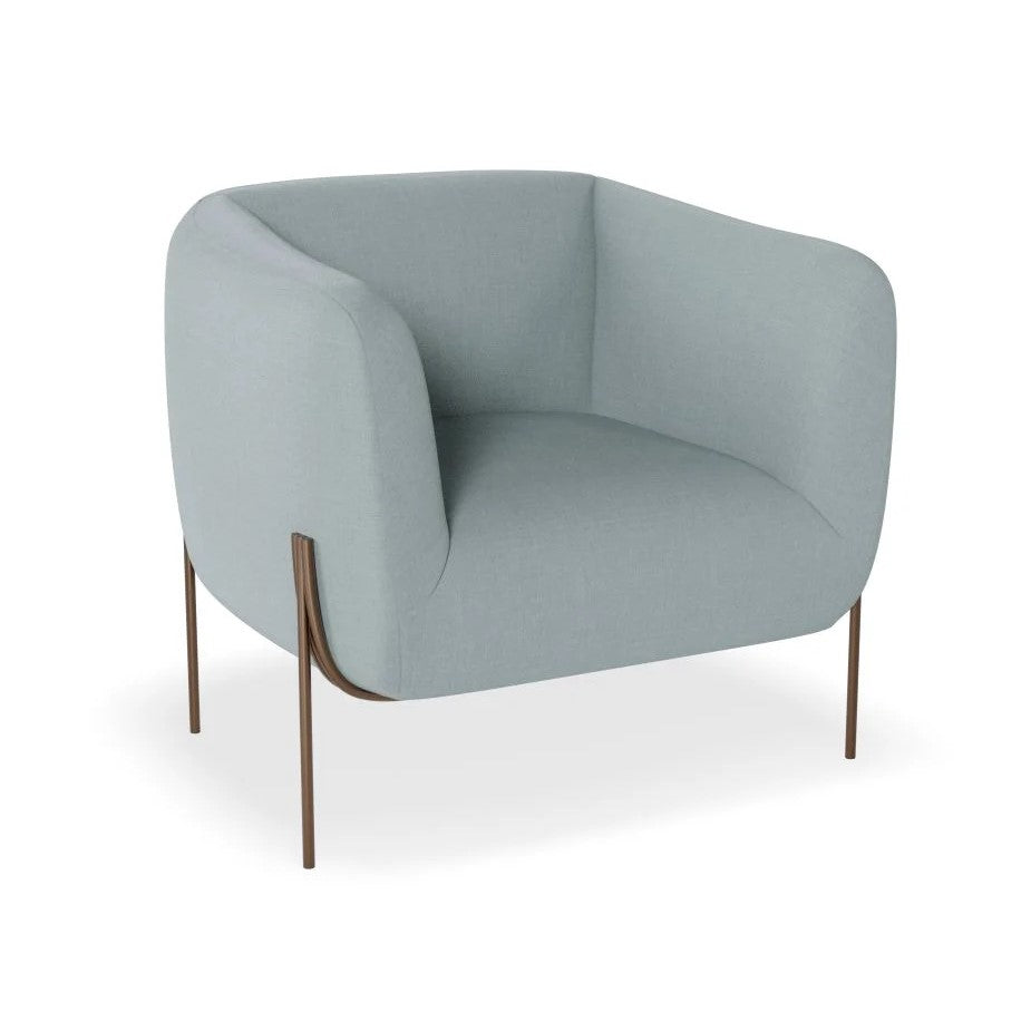 Intimate Solo Blue Single Seater Sofa (Available in 3 Frame Colors)