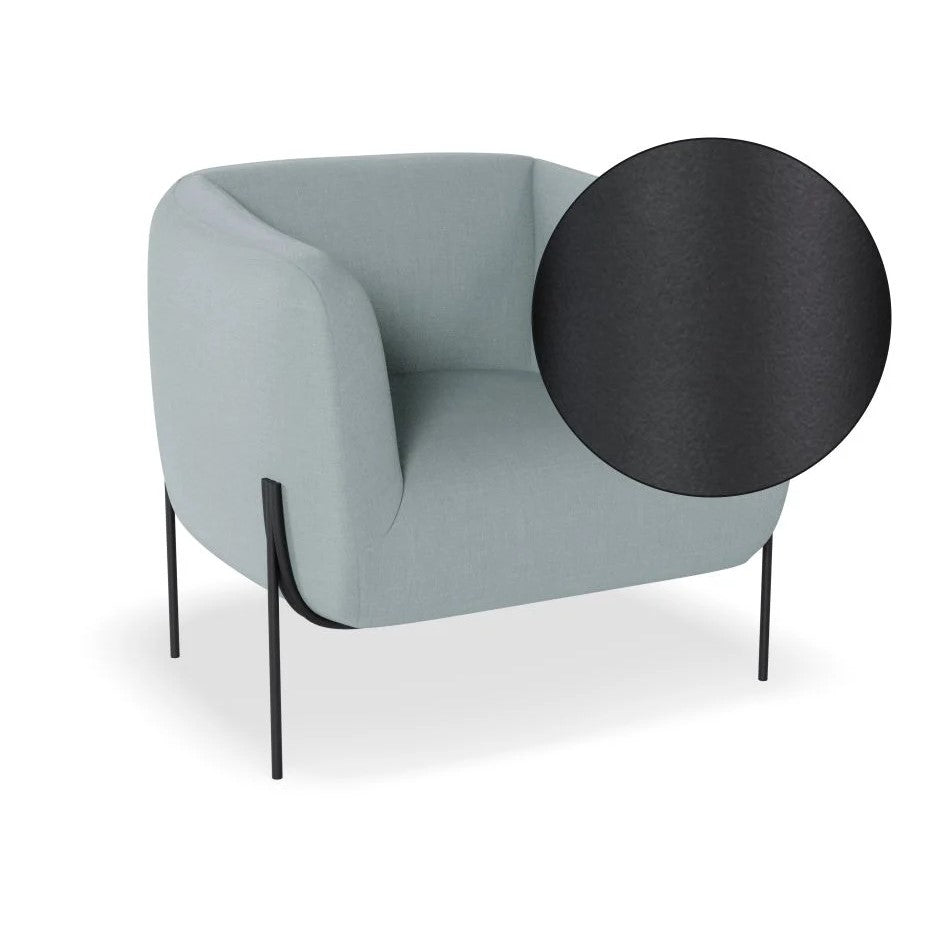 Intimate Solo Blue Single Seater Sofa (Available in 3 Frame Colors)