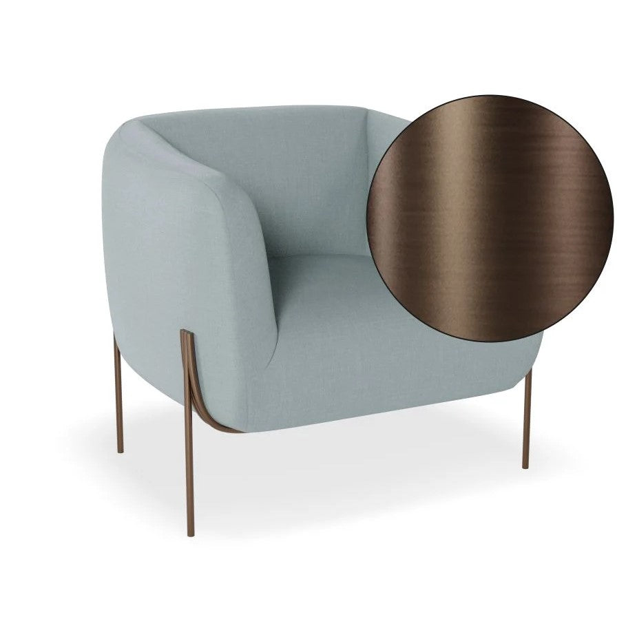 Intimate Solo Blue Single Seater Sofa (Available in 3 Frame Colors)