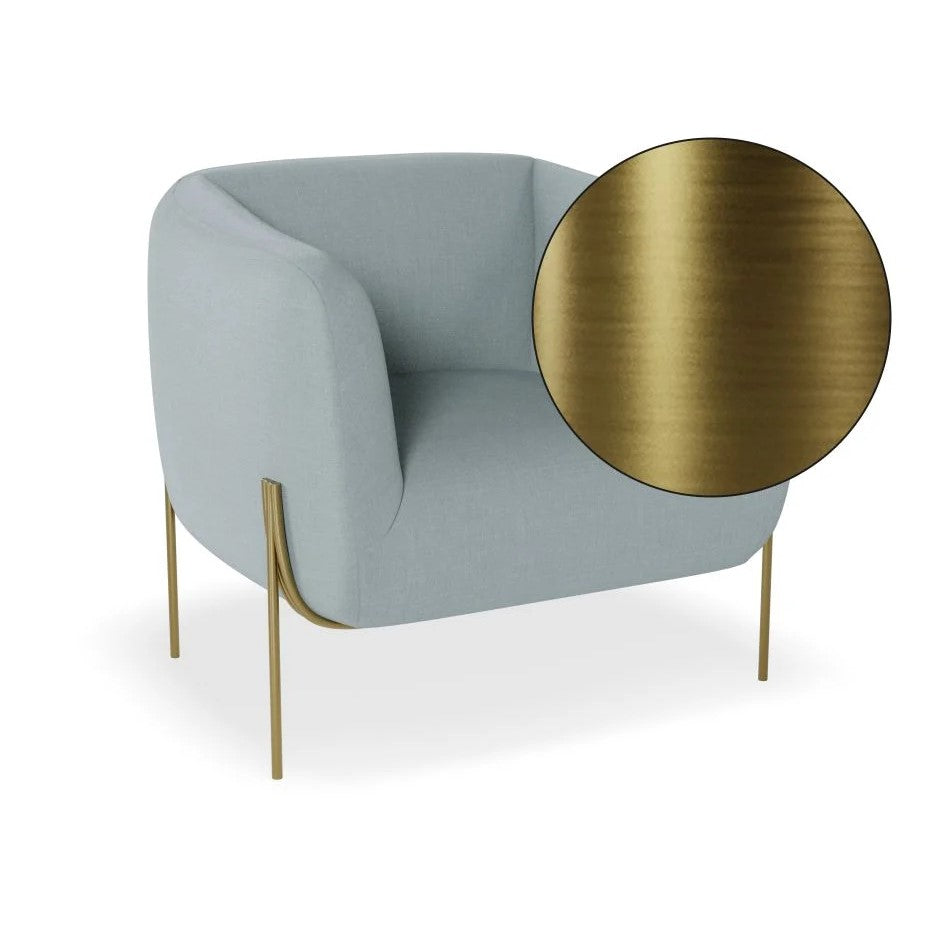 Intimate Solo Blue Single Seater Sofa (Available in 3 Frame Colors)