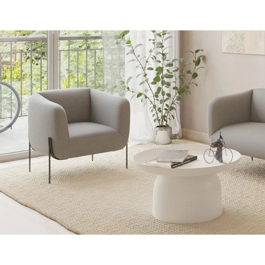 Intimate Solo Grey Single Seater Sofa (Available in 3 Frame Colors)