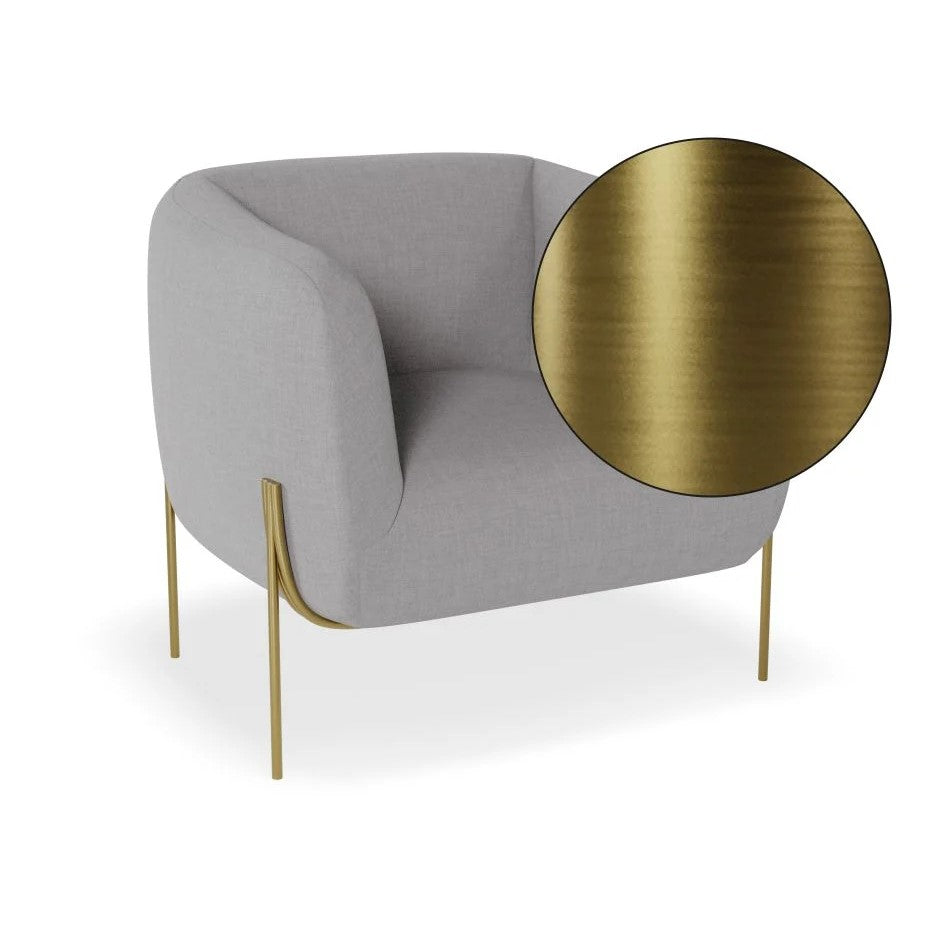 Intimate Solo Grey Single Seater Sofa (Available in 3 Frame Colors)