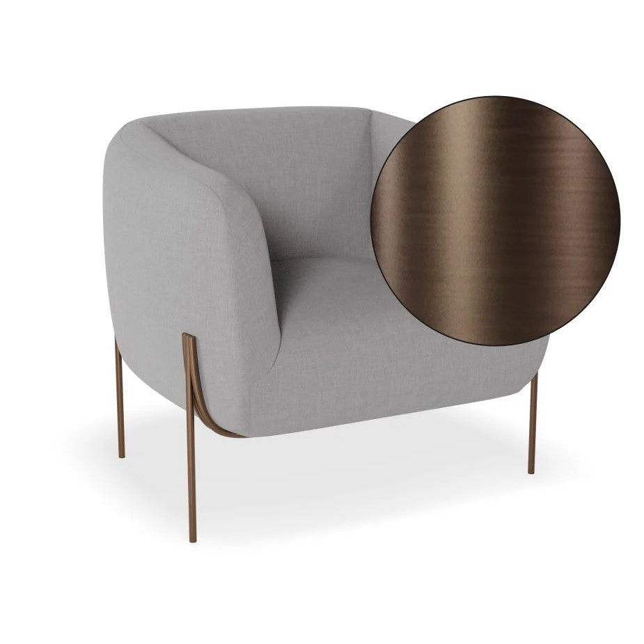 Intimate Solo Grey Single Seater Sofa (Available in 3 Frame Colors)