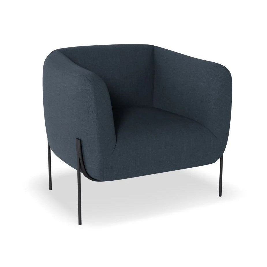 Intimate Solo Navy Single Seater Sofa (Available in 3 Frame Colors)