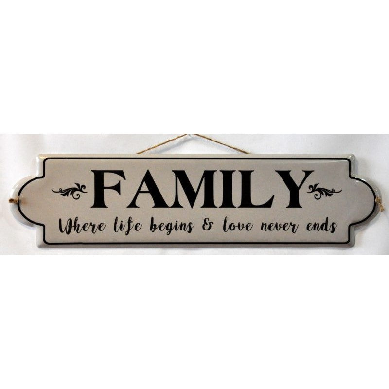 Iron Die Plate Beauty & Car Wall Decoration - Family