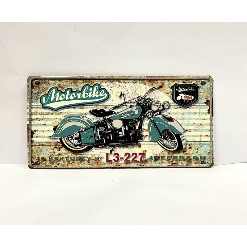Iron Die Plate Beauty & Car Wall Decoration - Motor Bike