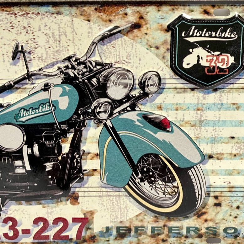 Iron Die Plate Beauty & Car Wall Decoration - Motor Bike