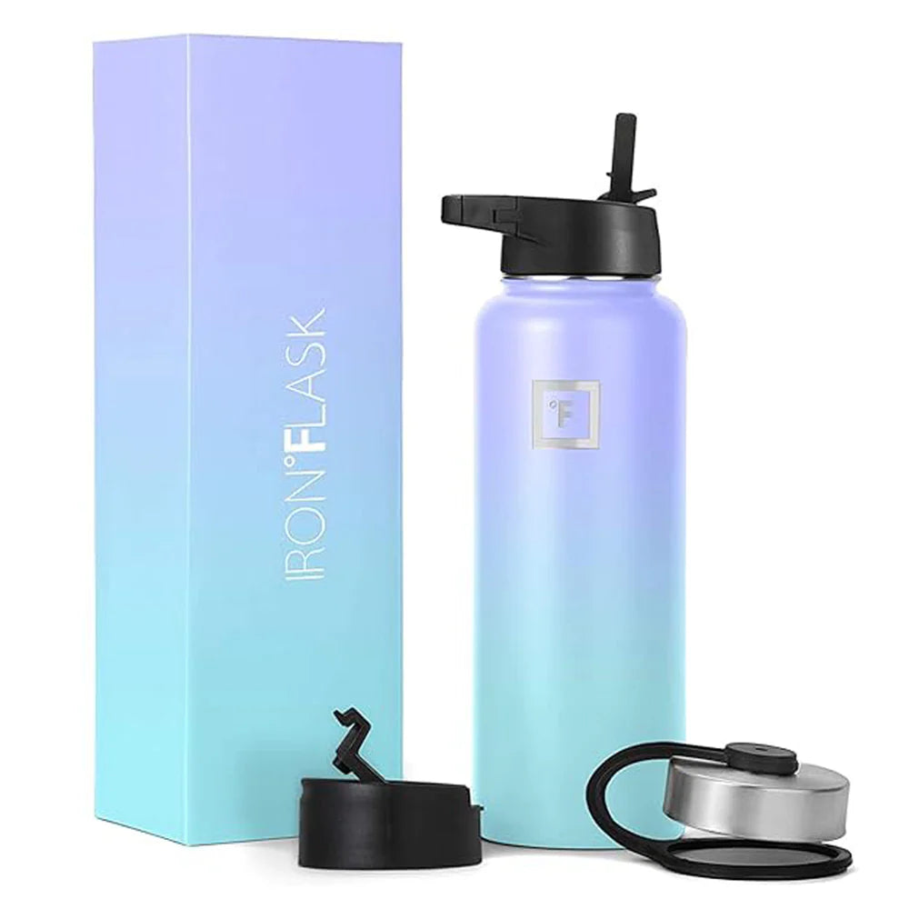 Iron Flask Bottle with Spout Lid 1200ml - Cotton Candy