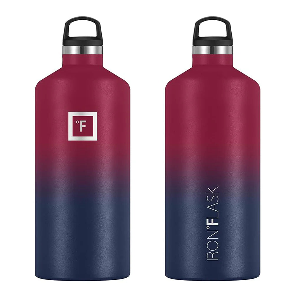 Iron Flask Bottle with Spout Lid 1900ml - Dark Rainbow