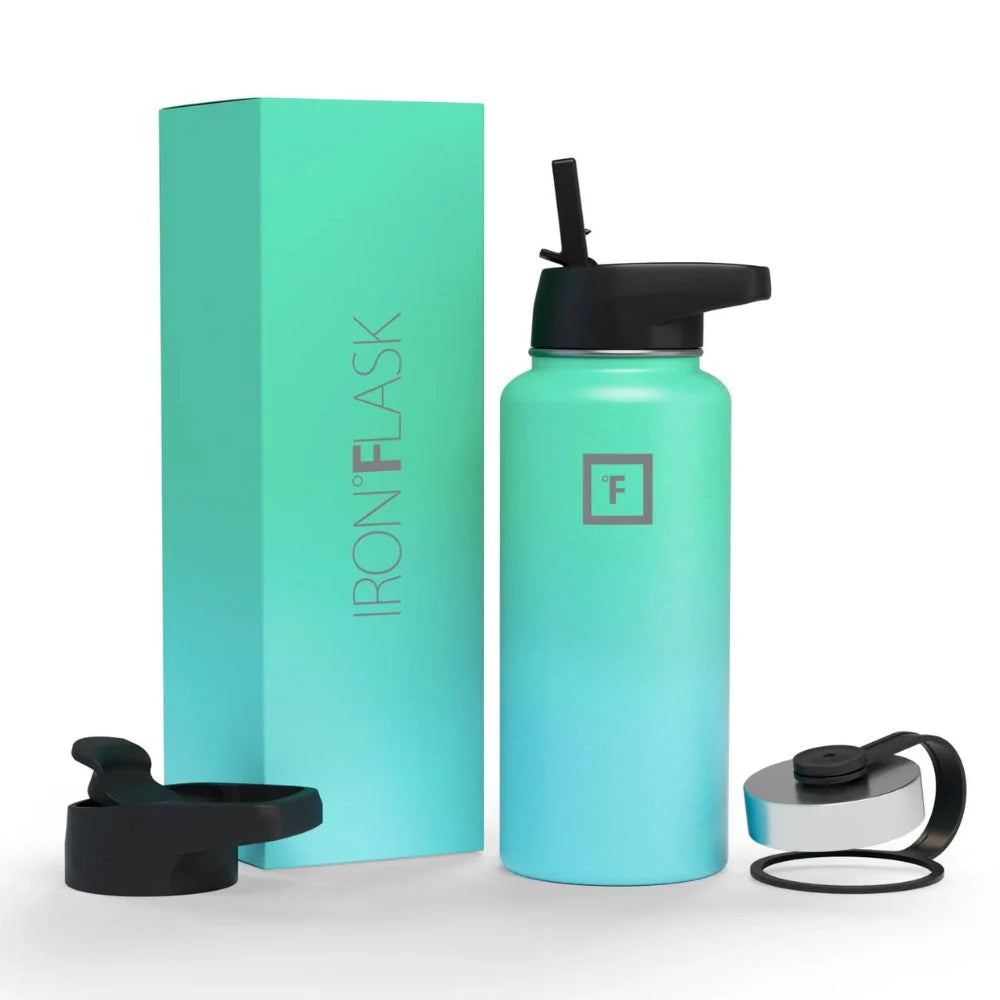 Iron Flask Bottle with Spout Lid 950ml - Sky