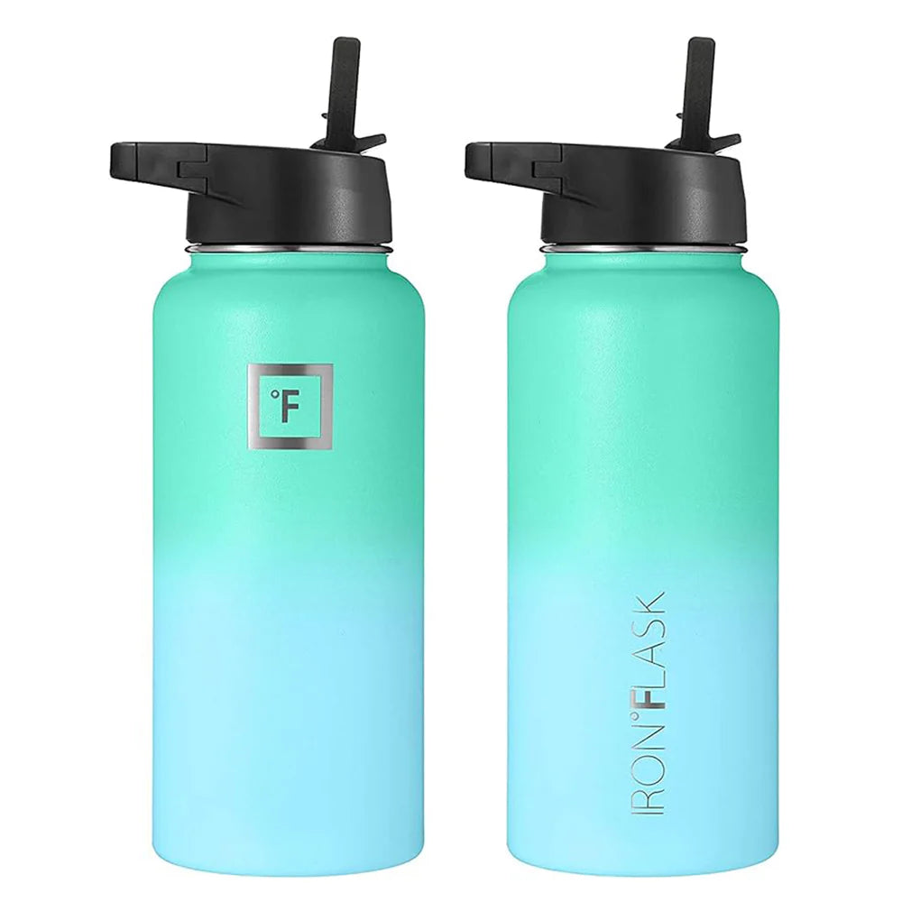 Iron Flask Bottle with Spout Lid 950ml - Sky