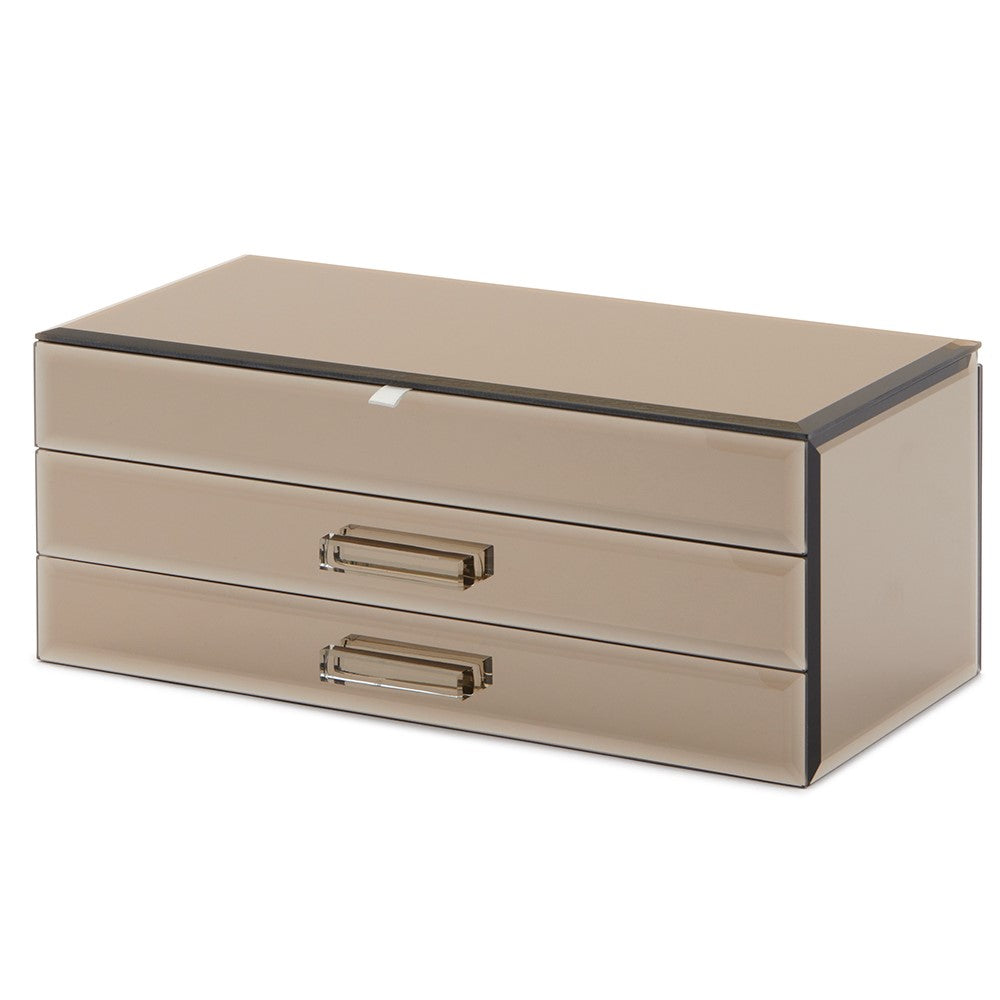 Personalised Isabella 3 Tiers Jewellery Box Large Mink